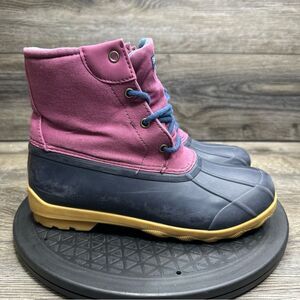 Sperry Girl's Port Boot Girls Size 5M Purple Blue Shoes